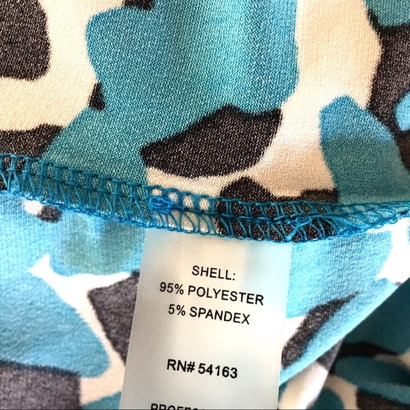 CALVIN KLEIN  Geometric Print RUFFLED TANK TOP - Picture 7 of 7